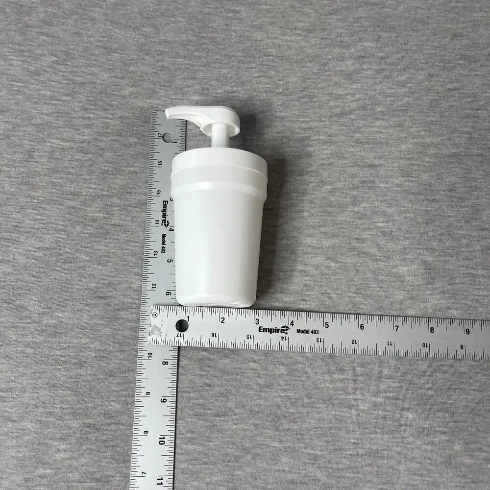 Reusable White Plastic Soap and Lotion Dispenser for Car Cup Holder